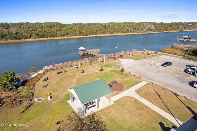 127 NW 19th St, Oak Island, NC 28465 - aerial view of a nearby body of water and a forest