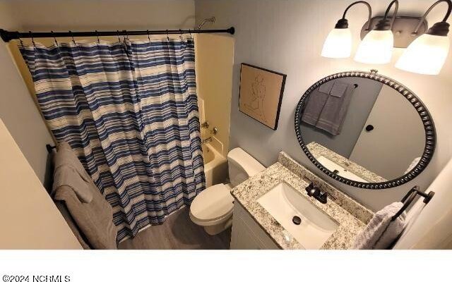 10166 Beach Dr SW Unit 5306, Calabash, NC 28467 - full bathroom featuring vanity and shower / bath combo