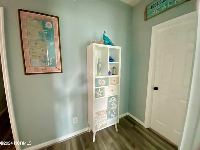 interior space featuring hardwood / wood-style flooring