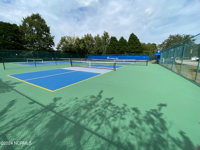 view of sport court