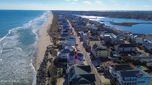 1514 Carolina Beach Ave N Unit 1 & 2, Carolina Beach, NC 28428 - bird's eye view of expansive beach