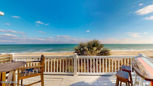 water view with a beach view