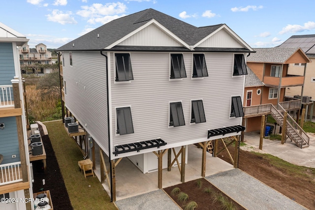 view of front of property featuring central AC