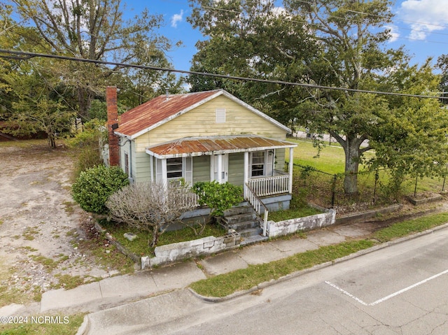 bungalow-style house with a porch