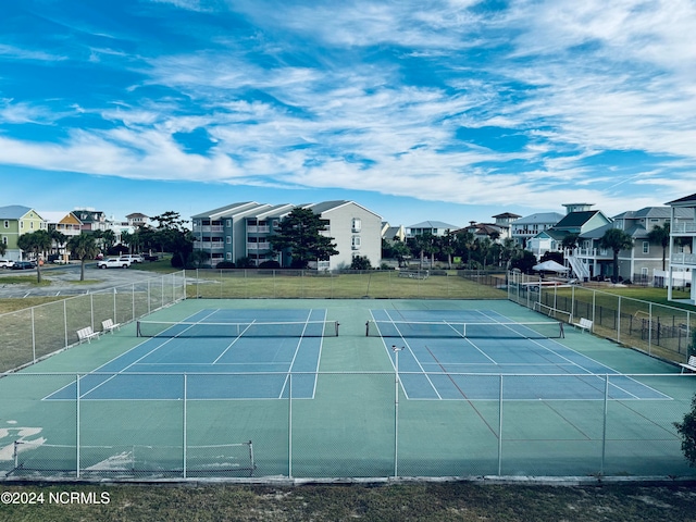 view of tennis court