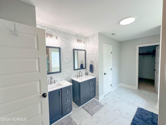 bathroom featuring vanity