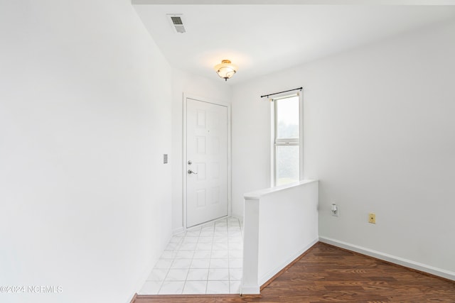 interior space featuring wood-type flooring