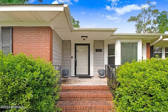 1803 Sedgefield Dr, Kinston, NC 28504 - doorway to property with brick siding