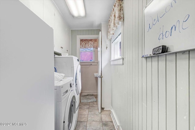 1803 Sedgefield Dr, Kinston, NC 28504 - laundry room with independent washer and dryer, laundry area, and light tile patterned floors