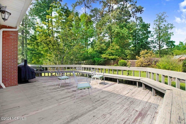 view of wooden terrace