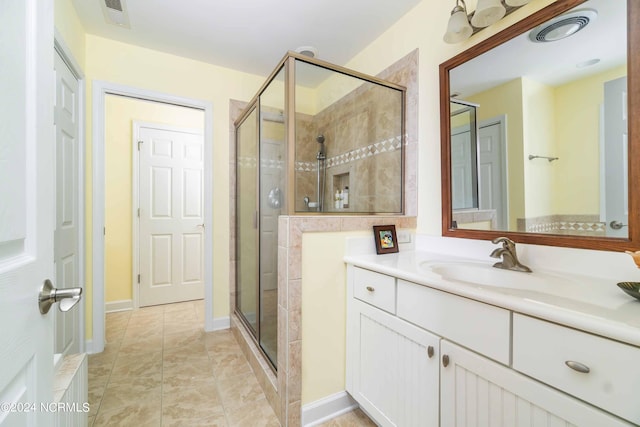 77 Indian Trl, Arapahoe, NC 28510 - full bath featuring a shower stall and vanity
