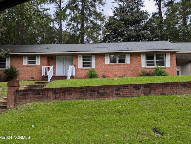 101 Kirkland Dr, Greenville, NC 27858 - ranch-style house featuring a front yard