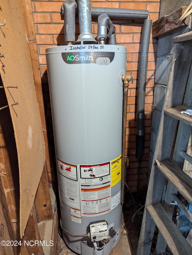 utilities with gas water heater