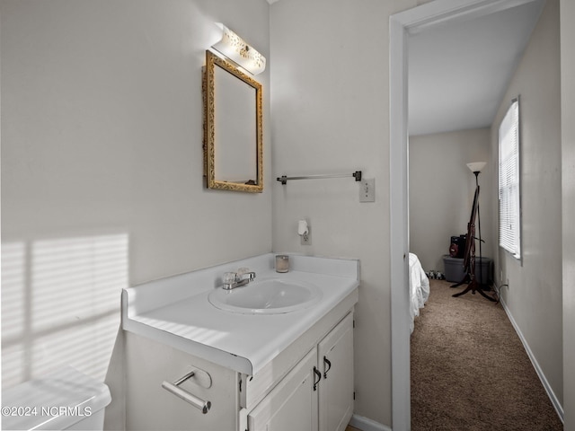 bathroom with vanity