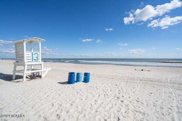 water view with a view of the beach