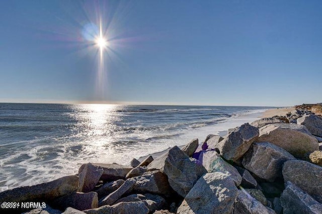 water view featuring a view of the beach