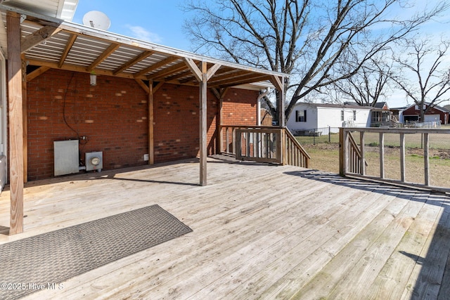 view of wooden terrace