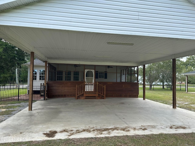 exterior space featuring covered porch