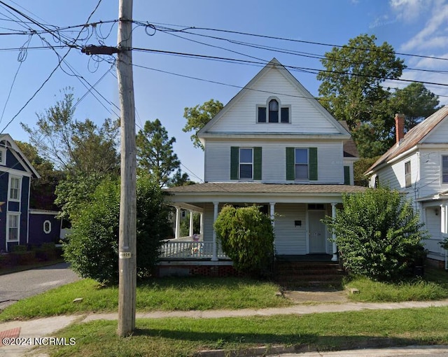 view of front of house with a porch