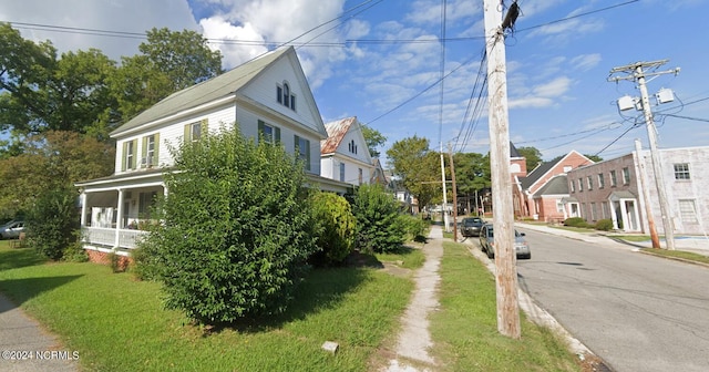 view of property exterior featuring a yard