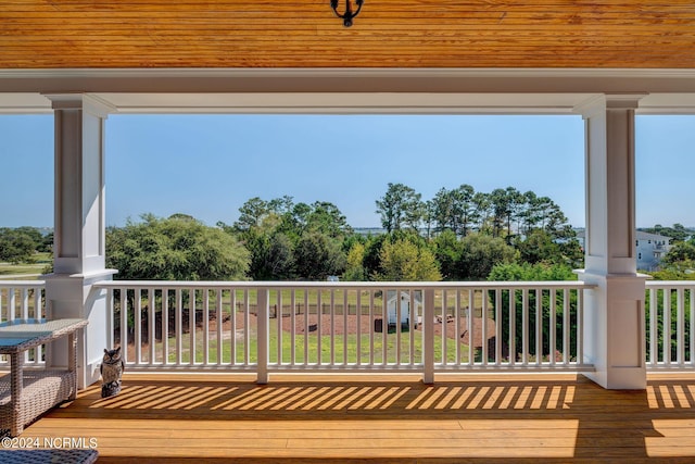 view of deck