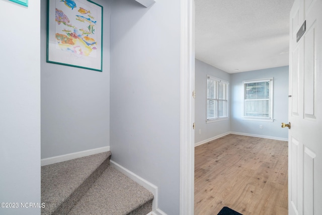 hallway featuring light hardwood / wood-style flooring