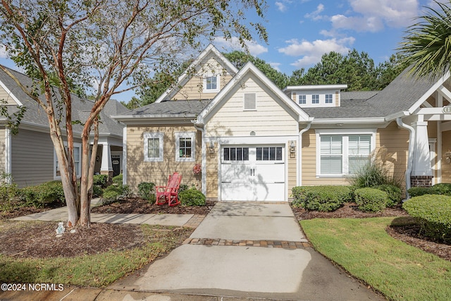 view of front of home featuring a garage