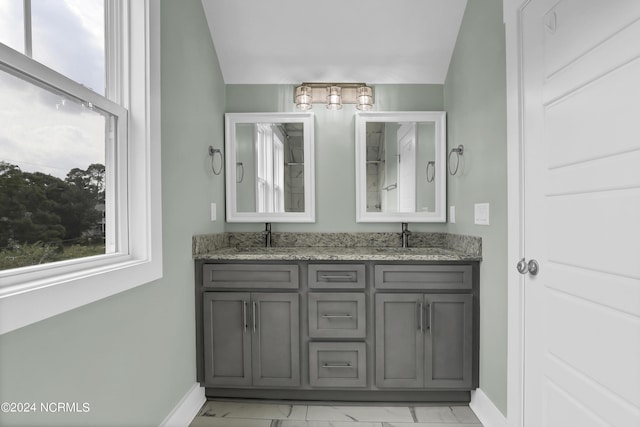 bathroom with vanity