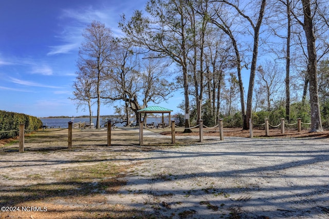 view of yard featuring a gazebo