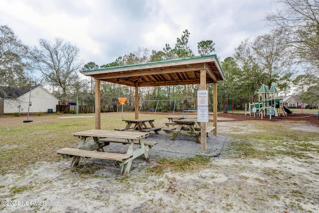 surrounding community with a playground