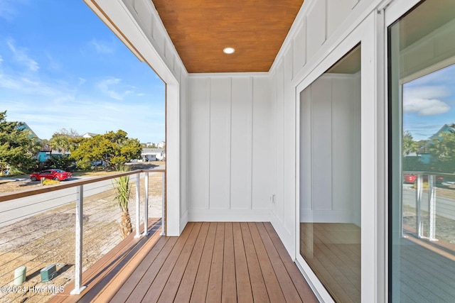 view of balcony