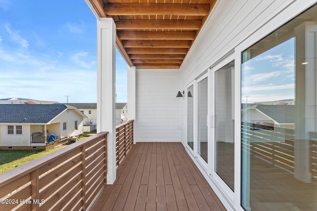 view of balcony