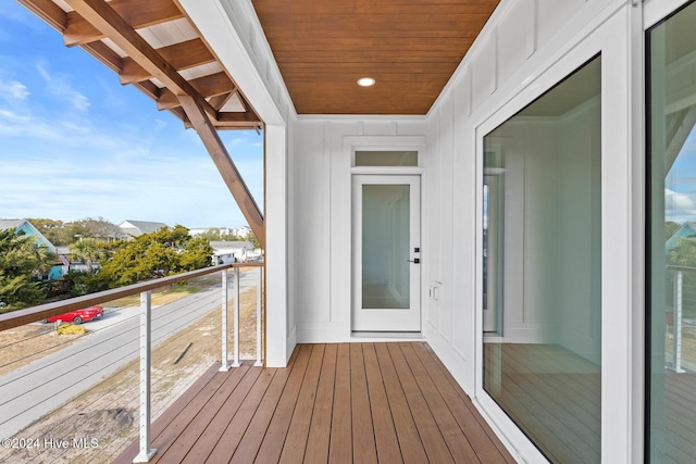 view of balcony