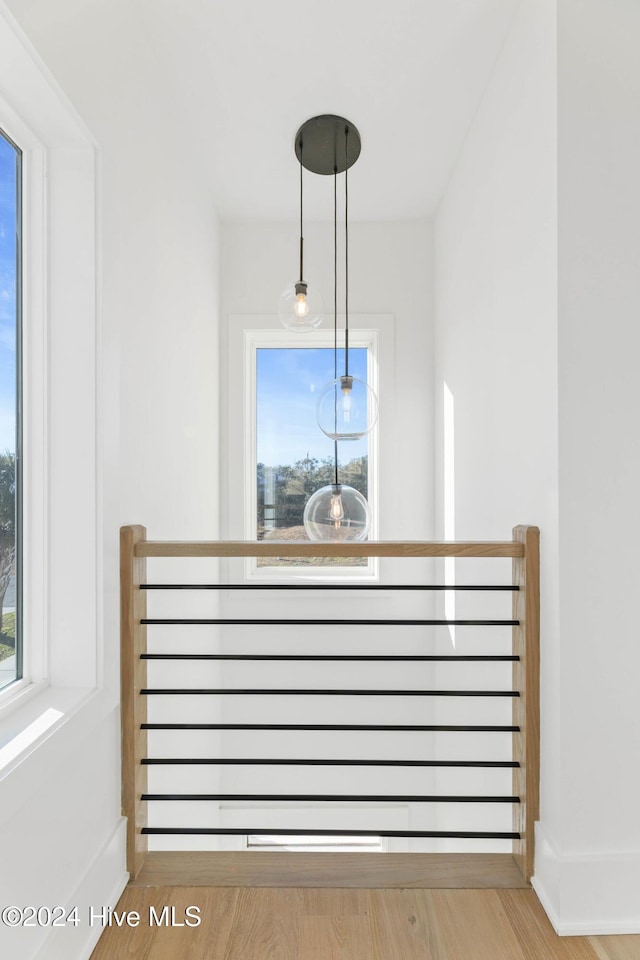 interior details with wood-type flooring