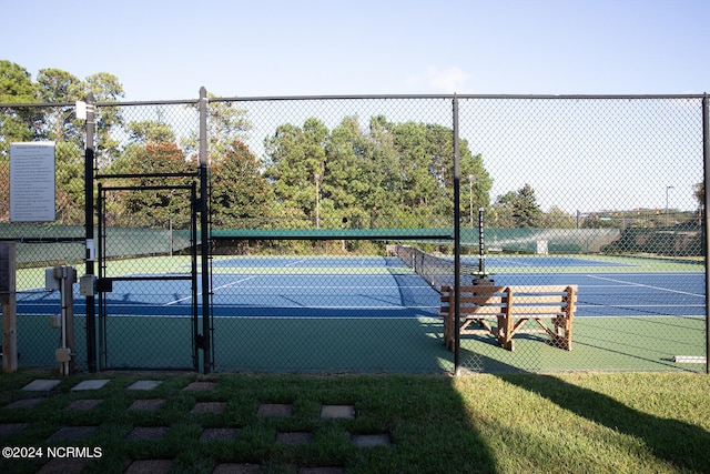 view of tennis court