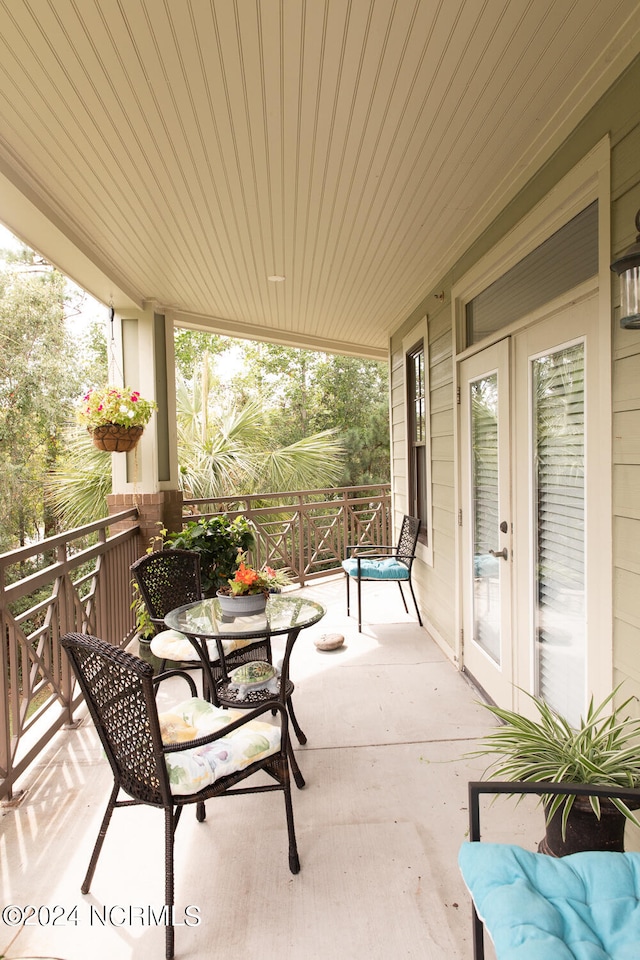 view of patio / terrace with french doors