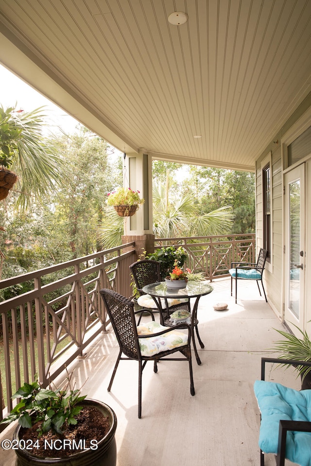 view of balcony