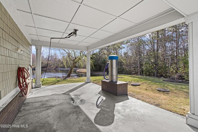 648 Village Park Dr Unit 203, Wilmington, NC 28405 - view of patio / terrace featuring a water view