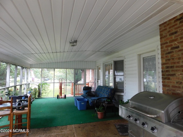 view of sunroom / solarium