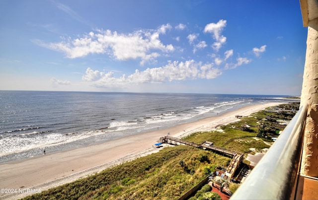 water view with a beach view