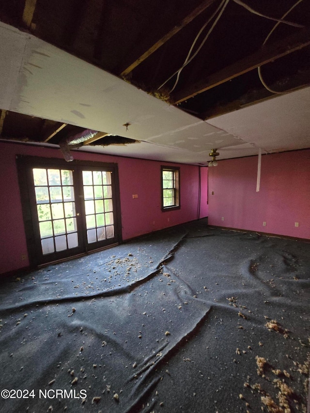 spare room with a wealth of natural light