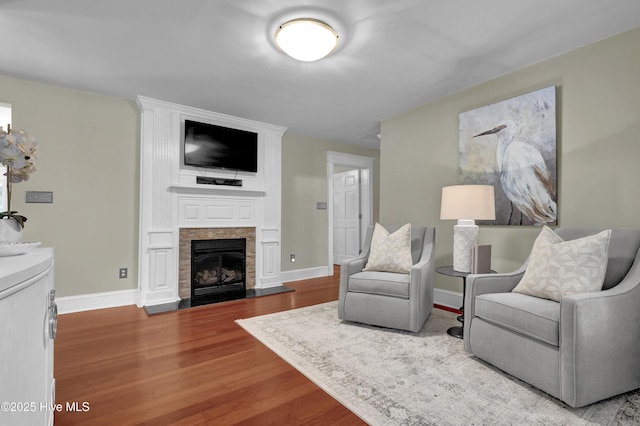 204 Van Riggs Rd, Hubert, NC 28539 - living room with wood finished floors and a fireplace