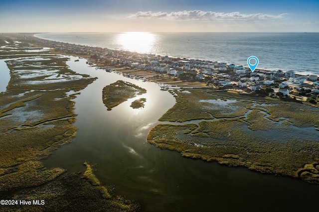 3016 W Beach Dr, Oak Island, NC 28465 - aerial view of property's location featuring a large body of water