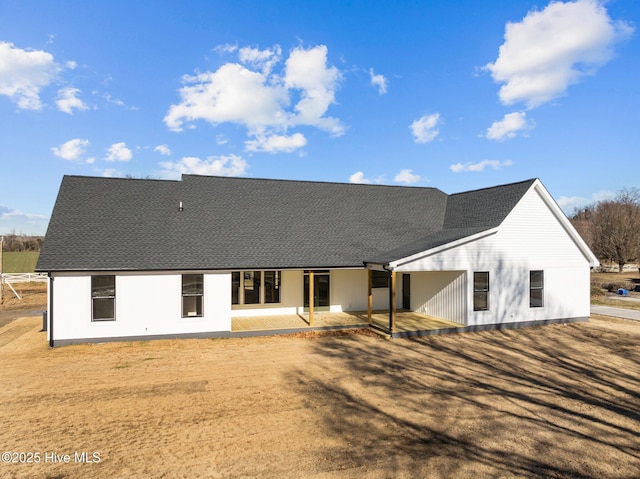 rear view of house featuring a patio area