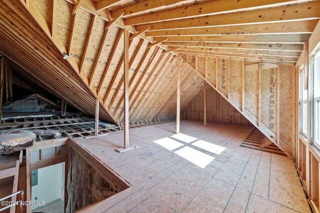 view of attic