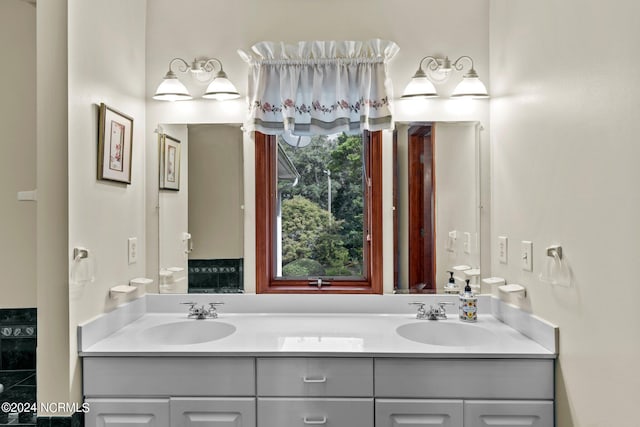 bathroom with vanity