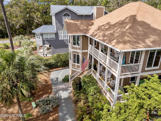 view of rear view of property