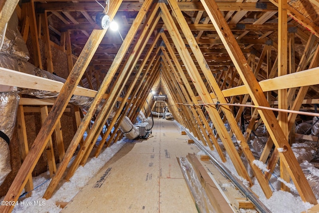 view of attic