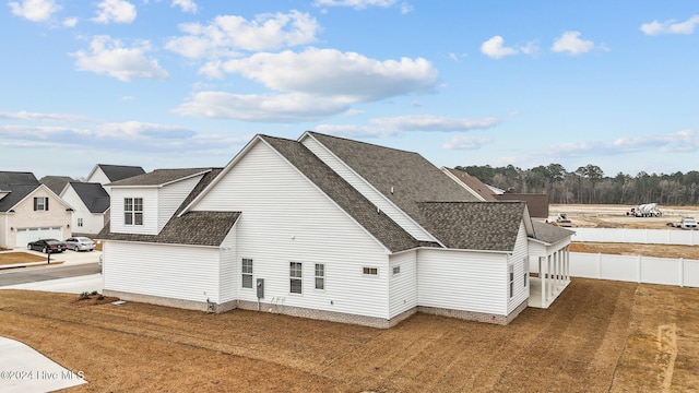 view of side of property