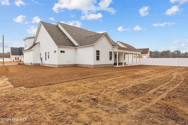 view of back of property